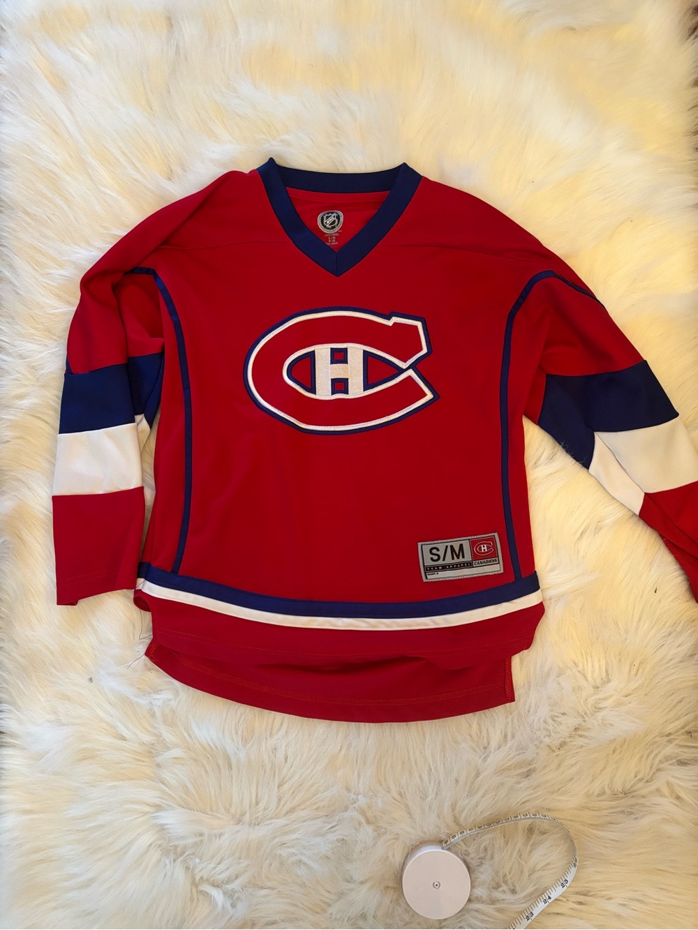 NHL Kids Red, Blue & White Hockey Jersey - Montreal Canadiens Style